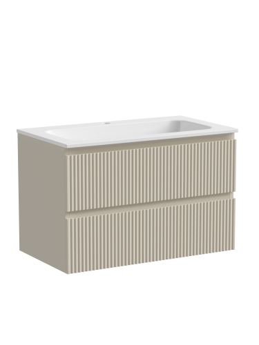 Тумба под раковину Sancos SNOB R SNR80CE 80х40 подвесная цвет бежевый